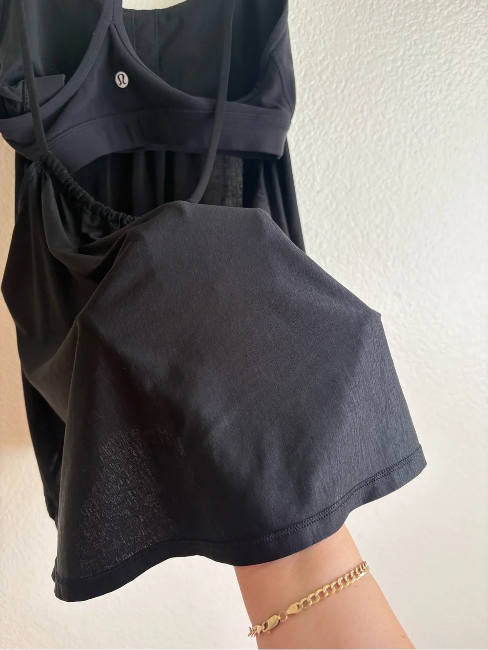 lululemon athletica Black Double-Strap Tank Top
